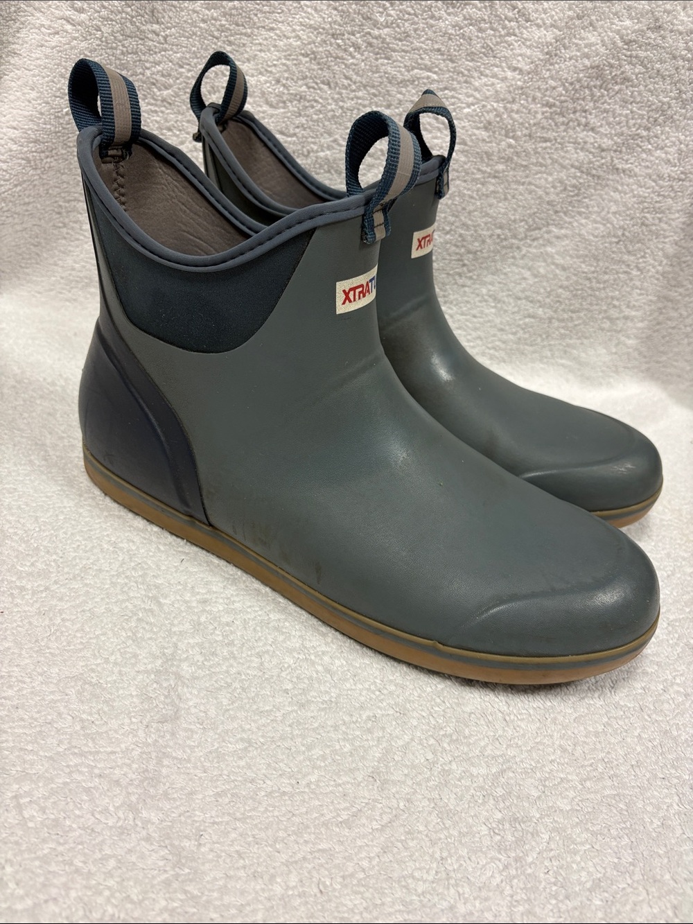XTRATUF Men's Gray 6” Ankle Deck Boots size 13